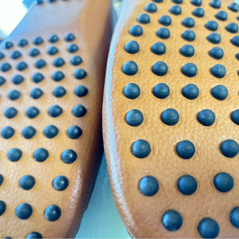 Size 12 cognac leather penny loafers - Picture 7 of 9